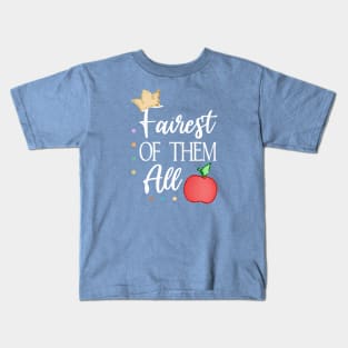 Fairest of Them All (Light Text) Kids T-Shirt